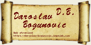 Daroslav Bogunović vizit kartica